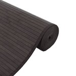 vidaXL Tapis rectangulaire marron foncé 100x500 cm bambou