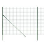 vidaXL Clôture en treillis métallique vert 2x25 m acier galvanisé