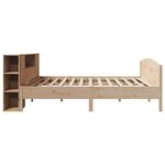 vidaXL Lit bibliothèque sans matelas 180x200 cm bois massif de pin