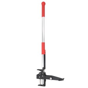 vidaXL Désherbant rouge et argenté 99 5 cm aluminium anodisé