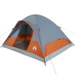vidaXL Tente familiale à dôme 6 personnes orange imperméable