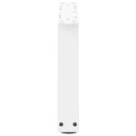 vidaXL Pieds de table basse en forme de V  2 pièces  blanc  70 x (30-31 3) cm  acier