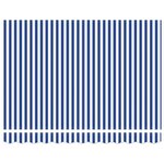 vidaXL Toile de rechange pour store banne Bleu et blanc 350 x 200 cm