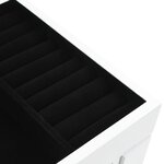 vidaXL Armoire à bijoux sur pieds Blanc