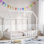 vidaXL Cadre de lit d'enfants forme de maison sans matelas 80x160 cm