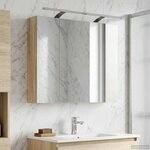 vidaXL Armoire Miroir de Salle de Bain Chêne Sonoma 80 x 14.5 x 70 cm