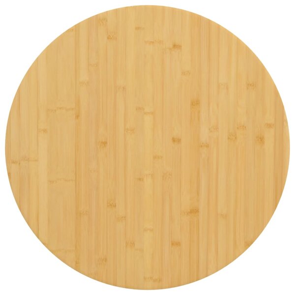 vidaXL Dessus de table Ø80x2 5 cm bambou