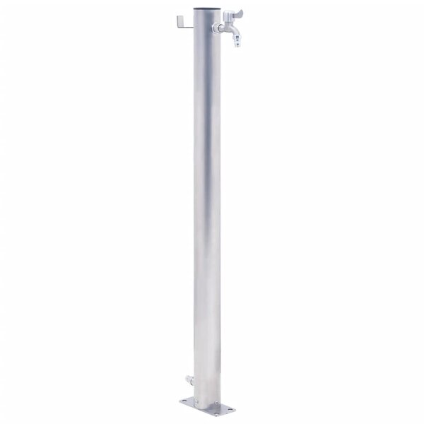 vidaXL Colonne à eau de jardin 80 cm acier inoxydable rond