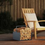 vidaXL Portant de bois chauffage anthracite 40x40x40 cm