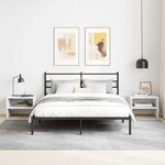 vidaXL Table de chevet Blanc 40x30x30 cm Bois d'ingénierie