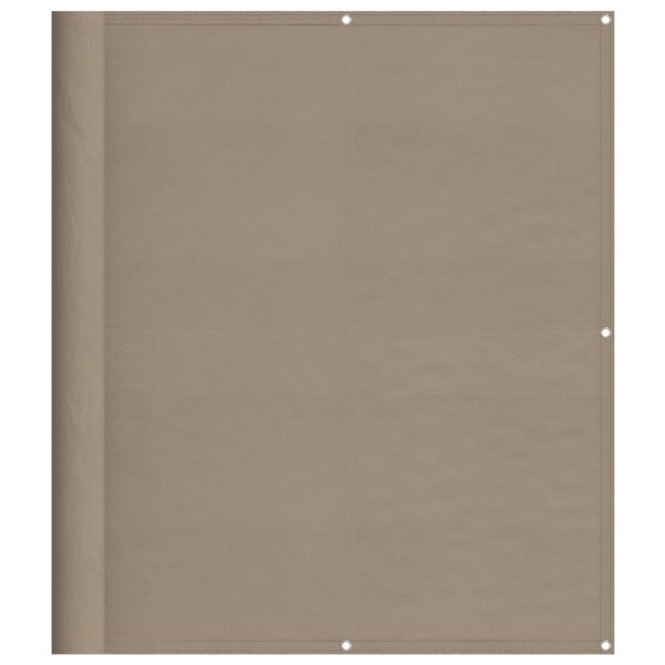 vidaXL Écran de balcon taupe 120x700 cm 100  polyester oxford