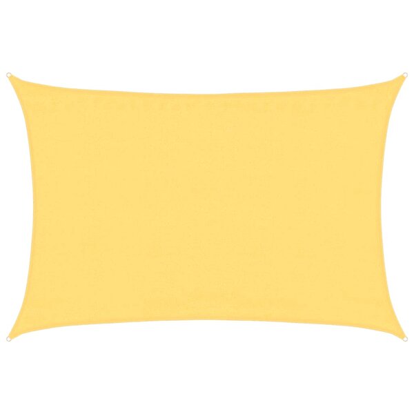 vidaXL Voile d'ombrage 160 g/m² Beige 3 5x4 5 m PEHD