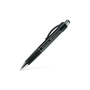 Stylo-bille Grip Plus Pte Moyenne Noir métal FABER-CASTELL