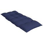 vidaXL Coussins de chaise à dossier haut lot de 6 bleu marine
