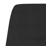 vidaXL Chaise de relaxation Noir Tissu