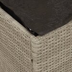 vidaXL Boîte de rangement extérieure Gris clair et gris foncé