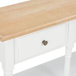 vidaXL Table console Blanc 120x30x76 cm MDF