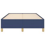 vidaXL Cadre de lit bleu 120x190 cm tissu