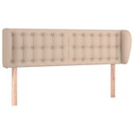 vidaXL Tête de lit avec oreilles Cappuccino 147x23x78/88 cm Similicuir