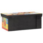 vidaXL Meuble TV mural 60x30x24 cm Bois massif Mangue brut