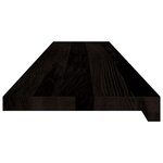 vidaXL Marches d'escalier 12 Pièces marron foncé 120x30x2 cm chêne massif