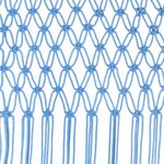vidaXL Rideau en macramé Bleu 140x240 cm Coton