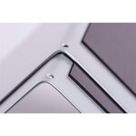 Lot de 2 Serre-livres métallique large 14 x 12 x 14 cm magnétique Argent MAUL