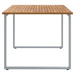 vidaXL Table de jardin pour repas Gris 180 x 90 x 75 cm