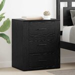 vidaXL Cabinet de chevet Chêne noir 50 x 36 x 60 cm Bois d'ingénierie
