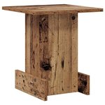 vidaXL Table d'appoint Bois ancien 35 5 x 35 x 40 cm Bois d'ingénierie