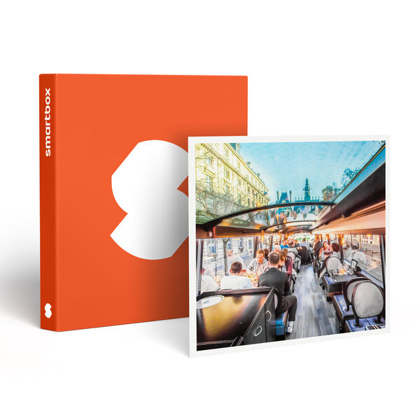 SMARTBOX - Coffret Cadeau Repas insolite 4 plats et visite de Paris dans le bus à impériale Champs-Élysées - Gastronomie