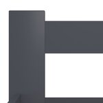 vidaXL Cadre de lit sans matelas gris foncé pin massif 140x200 cm