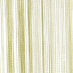 vidaXL Rideau en fils 2 Pièces 100 x 250 cm Vert