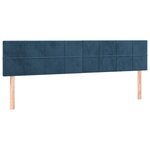 vidaXL Sommier à lattes de lit et matelas bleu foncé 120x190cm velours
