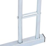 vidaXL Support de vélo au sol autoportant pour 4 vélos acier galvanisé