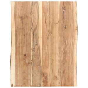 vidaXL Dessus de table Bois d'acacia massif 80x(50-60)x3 8 cm
