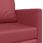 vidaXL Canapé-Lit Rouge bordeaux 124 x 71 x 78 cm Cuir artificiel