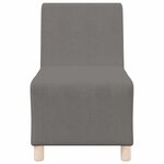 vidaXL Unité de Sofa Modulaire Sans Accoudoirs 2 Pièces Gris clair
