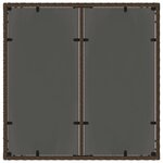 vidaXL Ensemble de salle à manger pour jardin 7 Pièces Marron Poly rotin