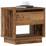 vidaXL Table de nuit avec tiroir 2 Pièces Bois ancien 45 x 34 x 44 cm