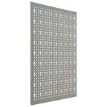 vidaXL Panneaux à chevilles muraux 3 Pièces 40x58 cm Acier