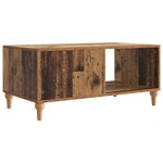vidaXL Table basse Bois ancien 90 x 50 x 40 cm Bois d'ingénierie