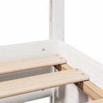 vidaXL Cadre de lit sans matelas blanc 150x200 cm bois de pin massif