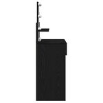 vidaXL Coiffeuse Chêne noir 100 x 40 x 130 cm Bois d'ingénierie