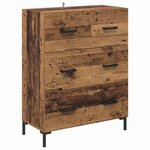 vidaXL Haut Armoire Bois Ancien 69 5 x 34 x 180 cm Bois d'ingénierie