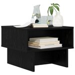 vidaXL Table basse Chêne noir 48 x 46 x 35 cm Bois d'ingénierie