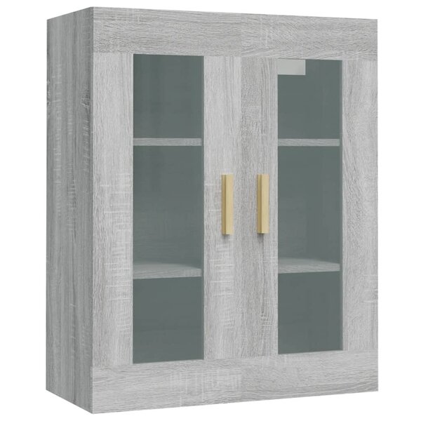 vidaXL Armoire murale suspendue Sonoma gris 69 5x34x90 cm