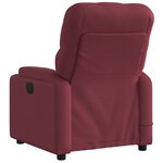 vidaXL Fauteuil de massage inclinable électrique Rouge bordeaux Tissu