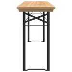 vidaXL Ensemble de tables à bière pliantes 3 Pièces bois massif de sapin