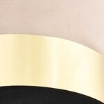 vidaXL Tabouret Abricot et doré Velours 28 x 36 cm